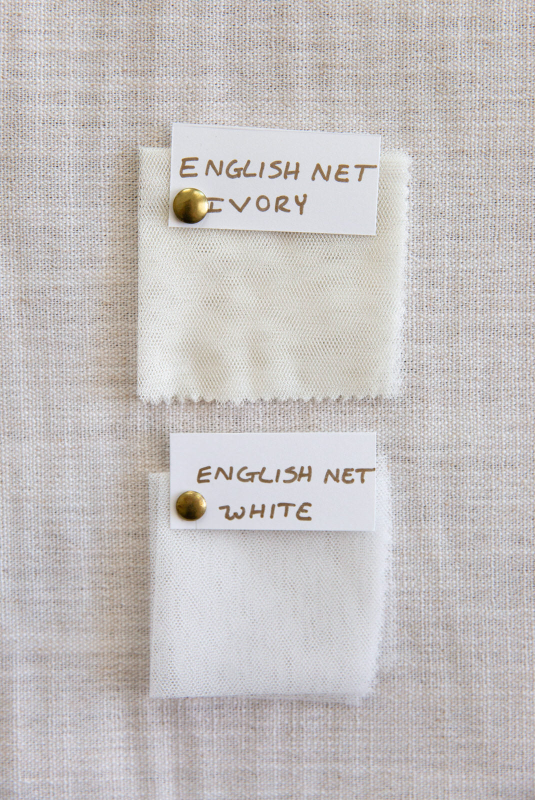 white or Ivory netting fabric for wedding veils and gloves