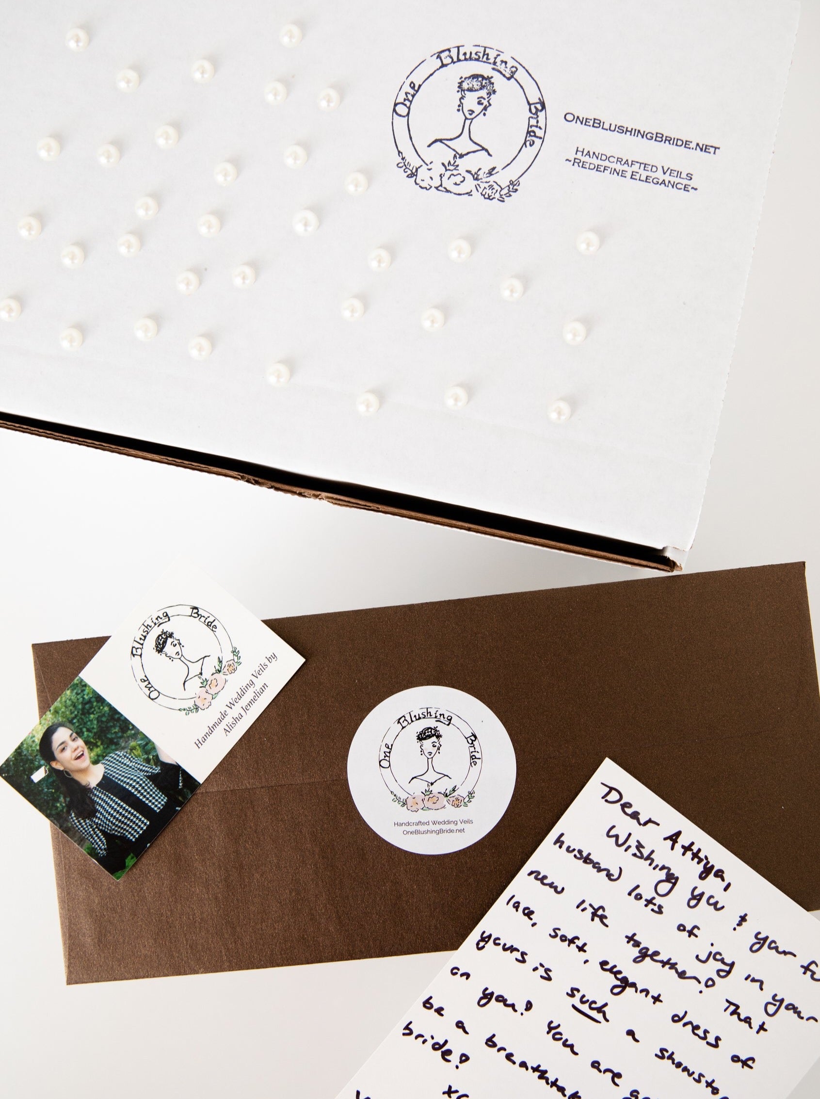 complete veil making starter kit with fabrics and materials for DIY brides