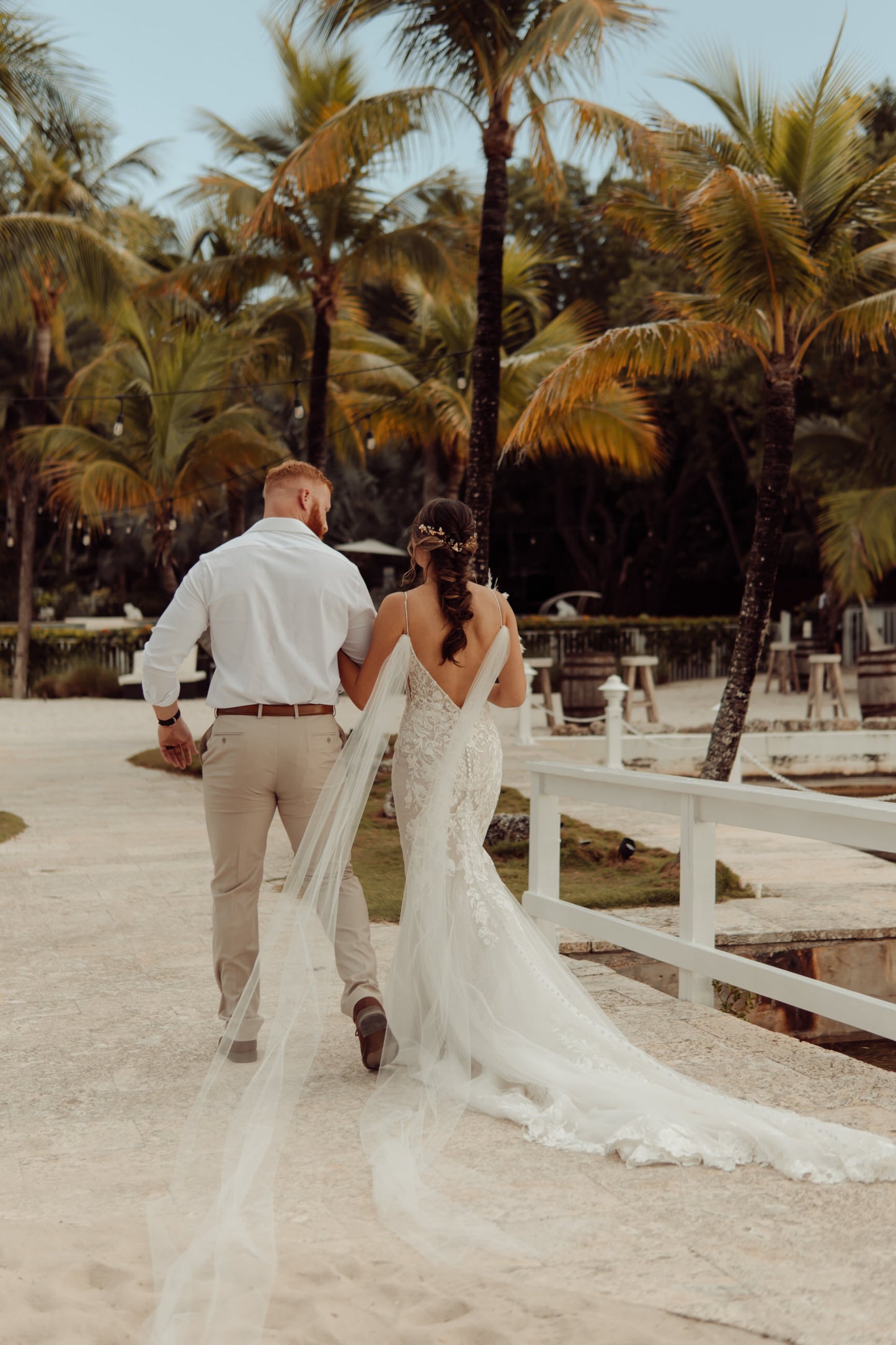 long cathedral length wedding wings for destination ceremony