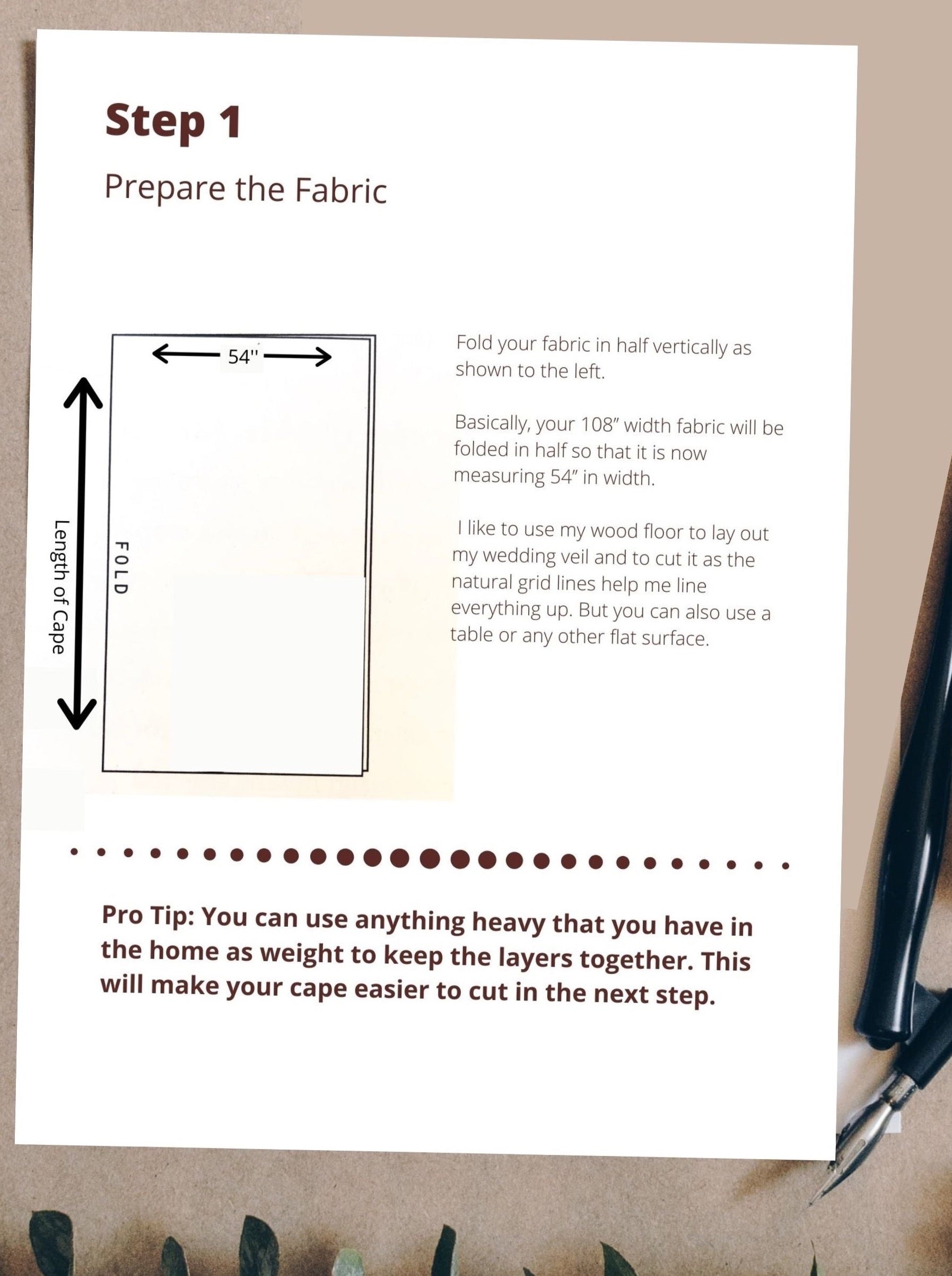 pattern for making your own wings