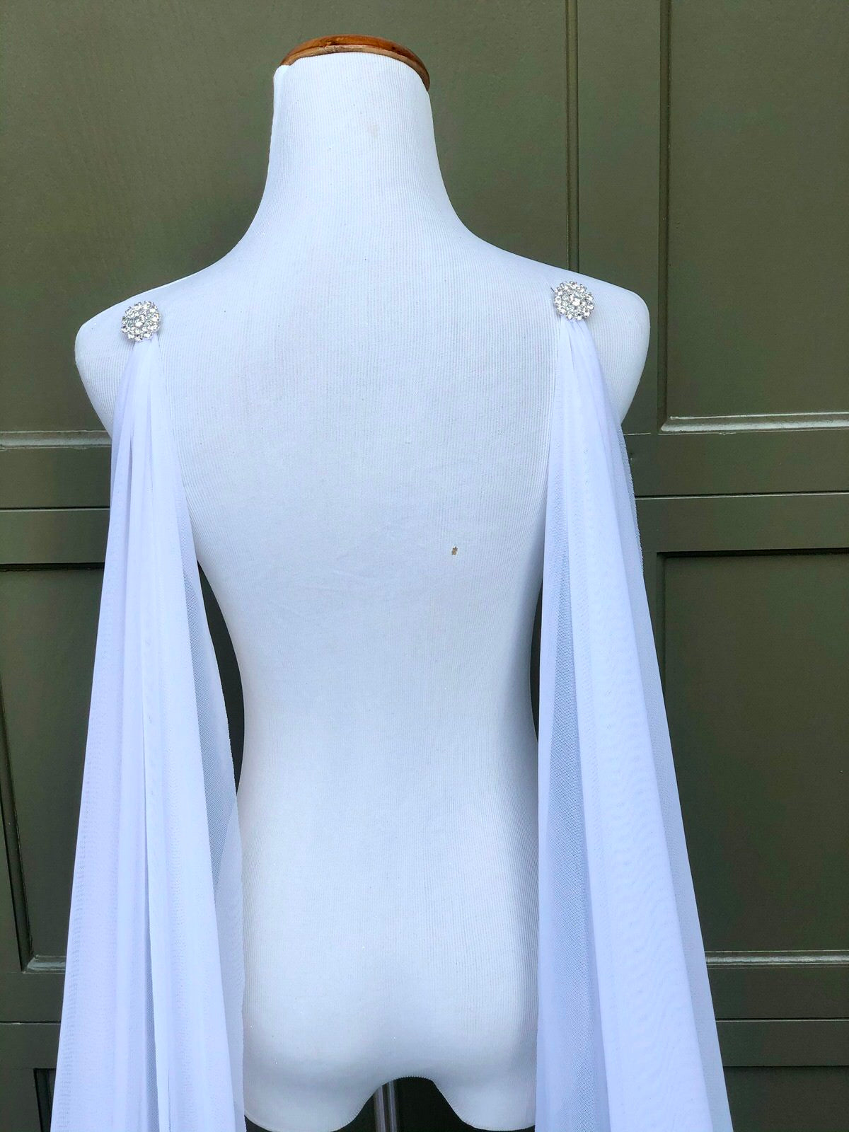 silk tulle wedding wings for bride