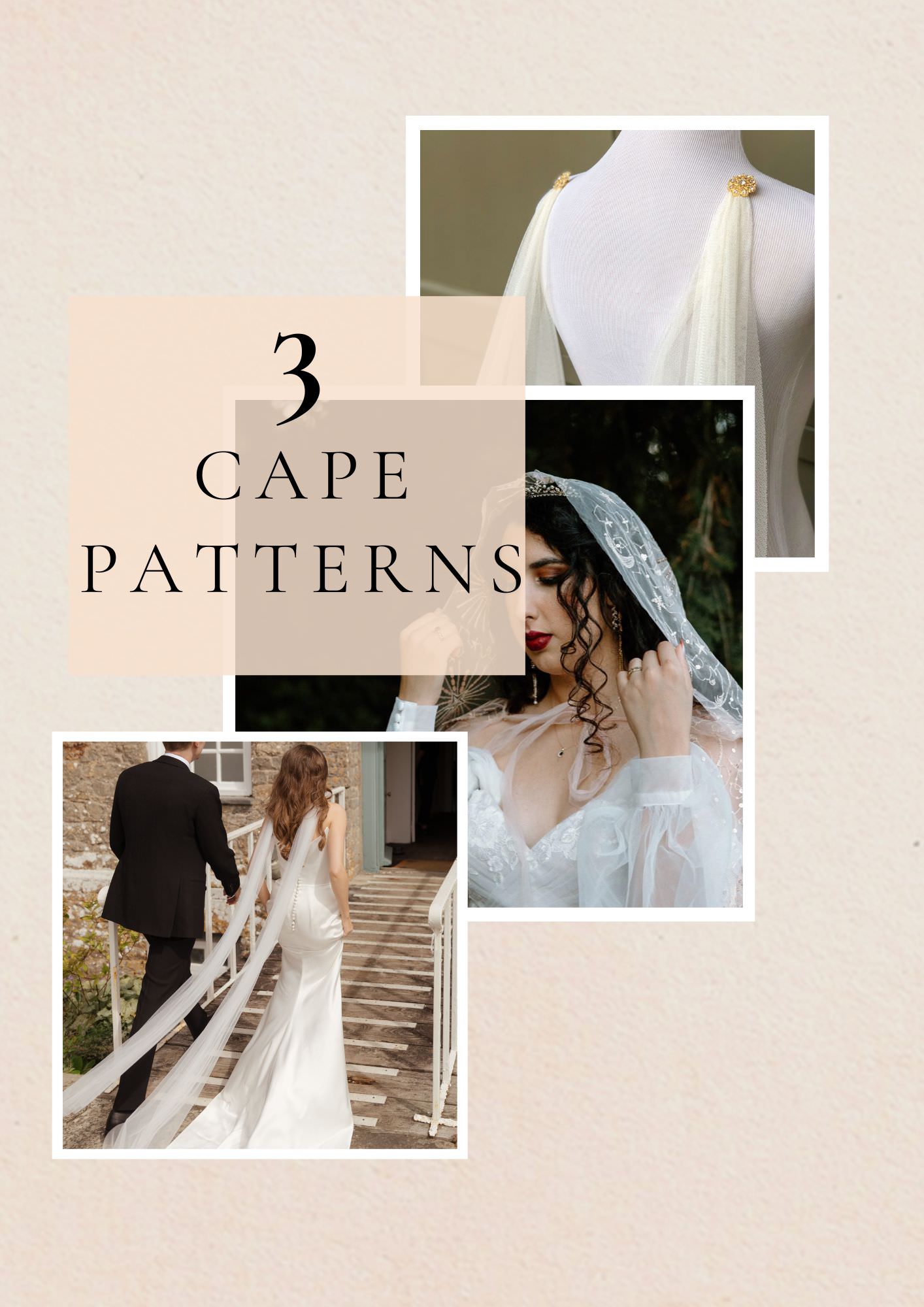 DIY Hooded Cape Cloak Pattern PDF Tutorial