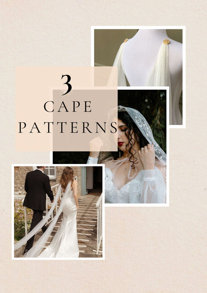 DIY Hooded Cape Cloak Pattern PDF Tutorial