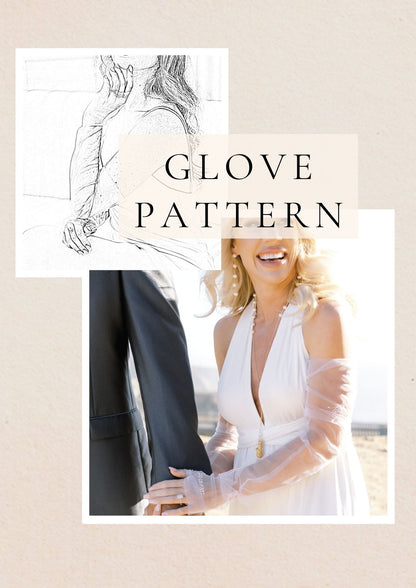 DIY Fingerless Tulle Long Bridal Gloves, Pattern PDF Tutorial