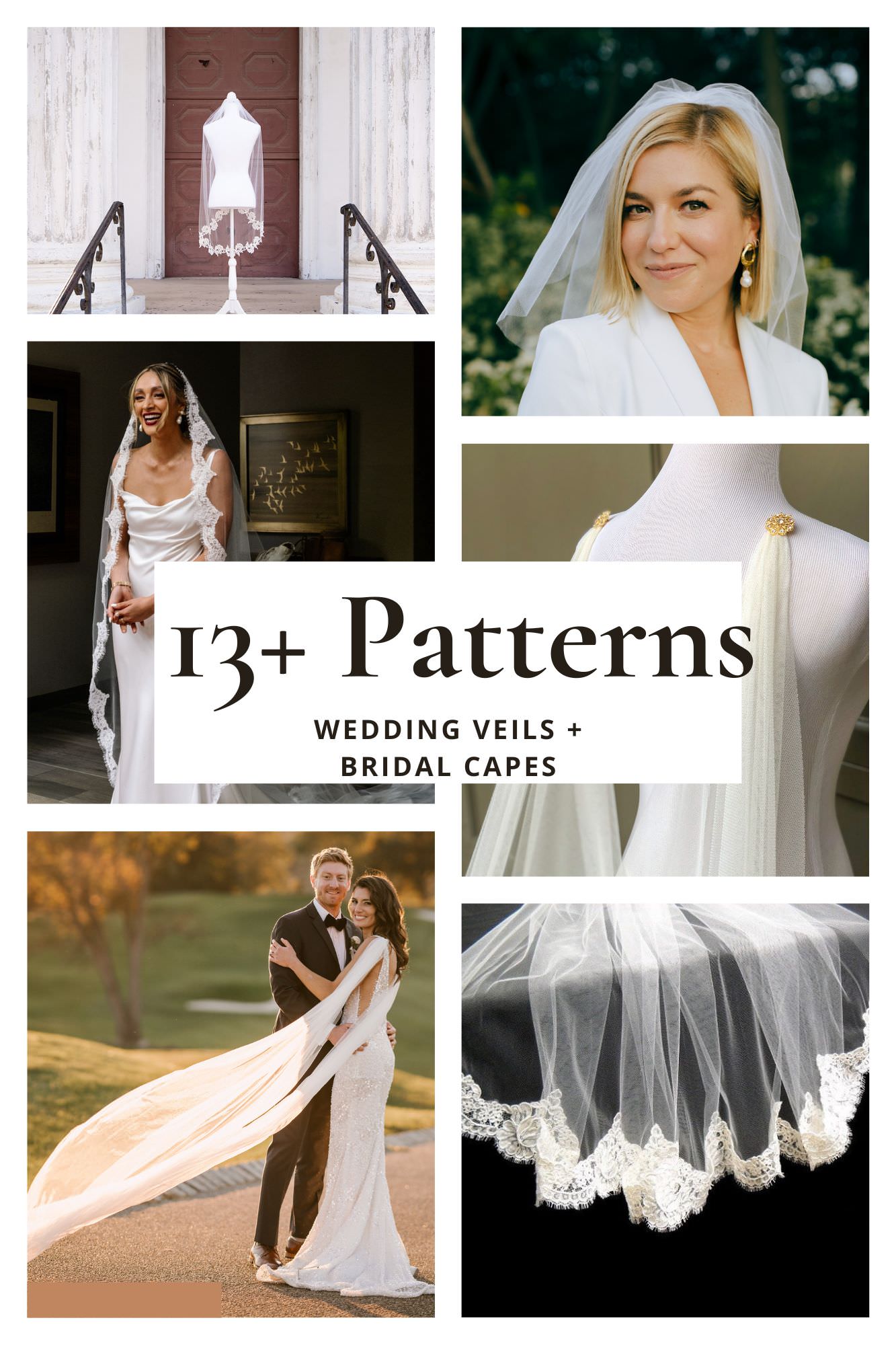 sewing book with patterns and tutorials for bridal veils with video course