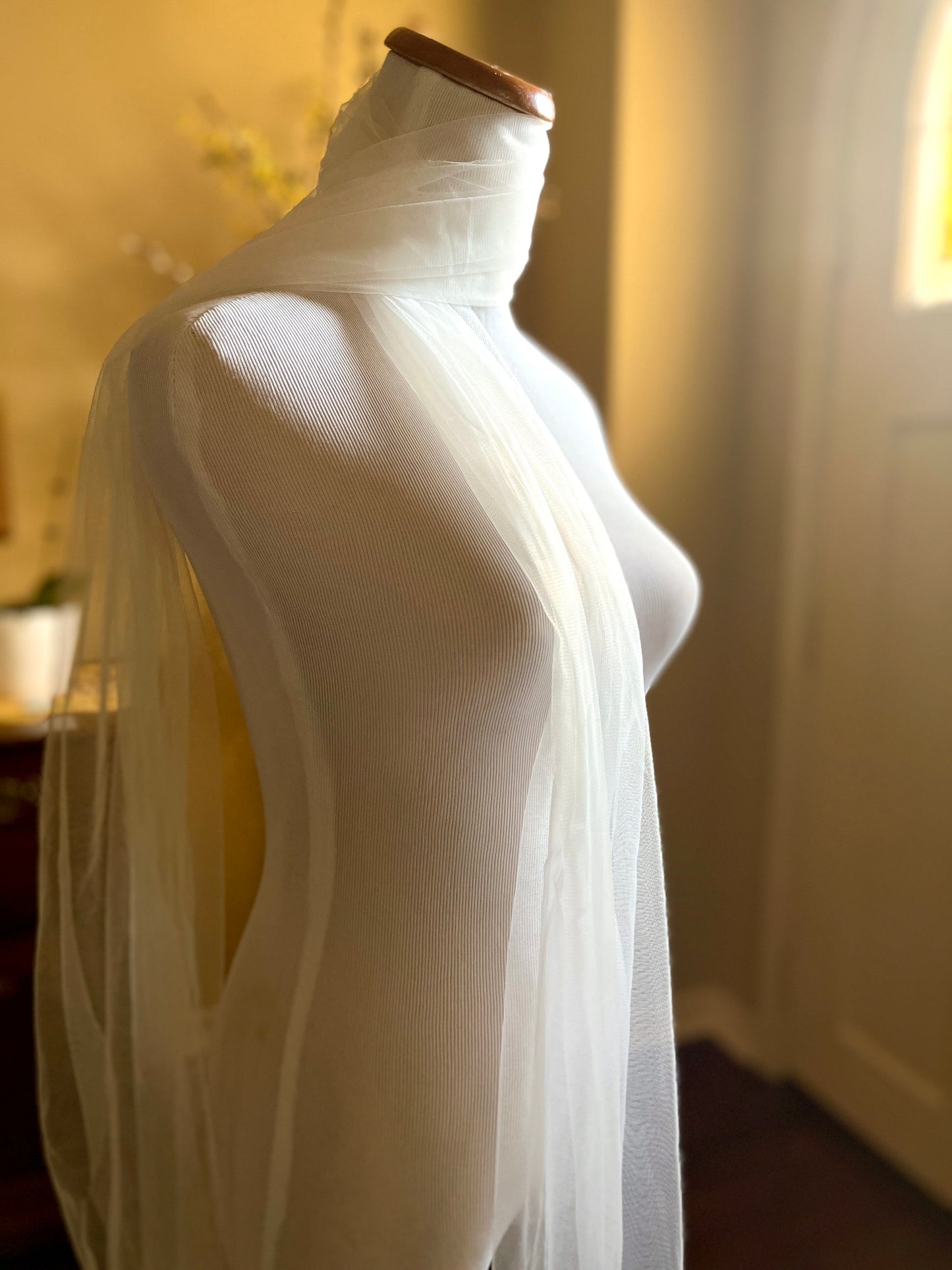 Thin Bridal Scarf + Long Veil | Cool Modern Bride