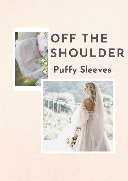 DIY Removable Off-the-Shoulder Sleeve Pattern, Bicep Puffy Sleeve PDF Tutorial