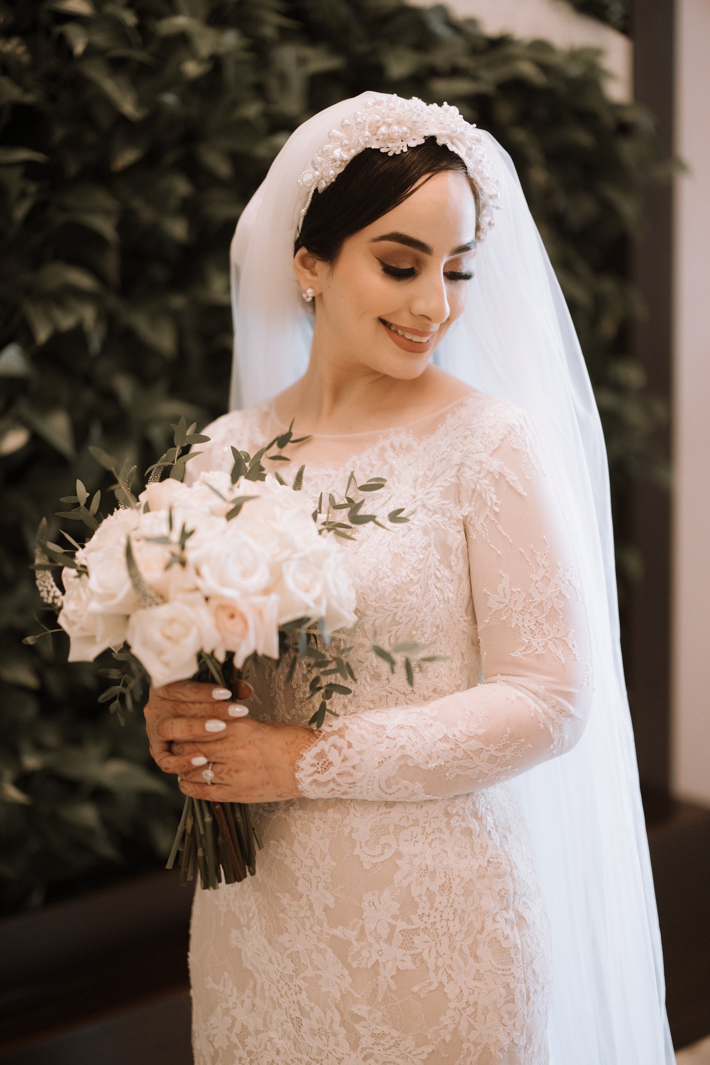 PEARL HEADBAND VEIL : Made With Love, Unique Bridal