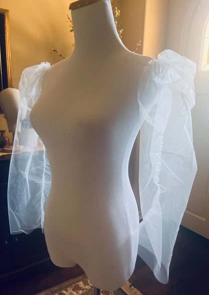 easy sewing pattern for puffy bridal sleeves removeable