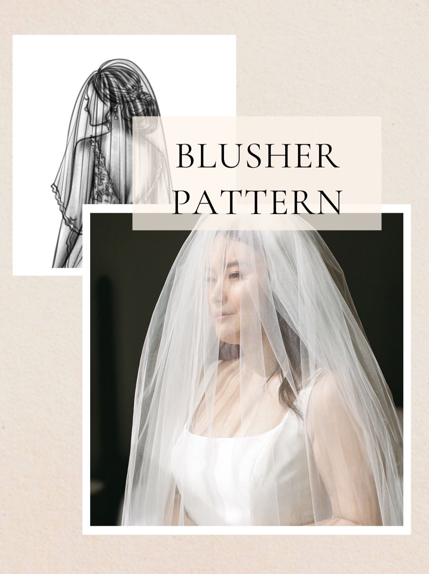 easy blusher wedding veil pattern for brides wanting traditional wedding veil