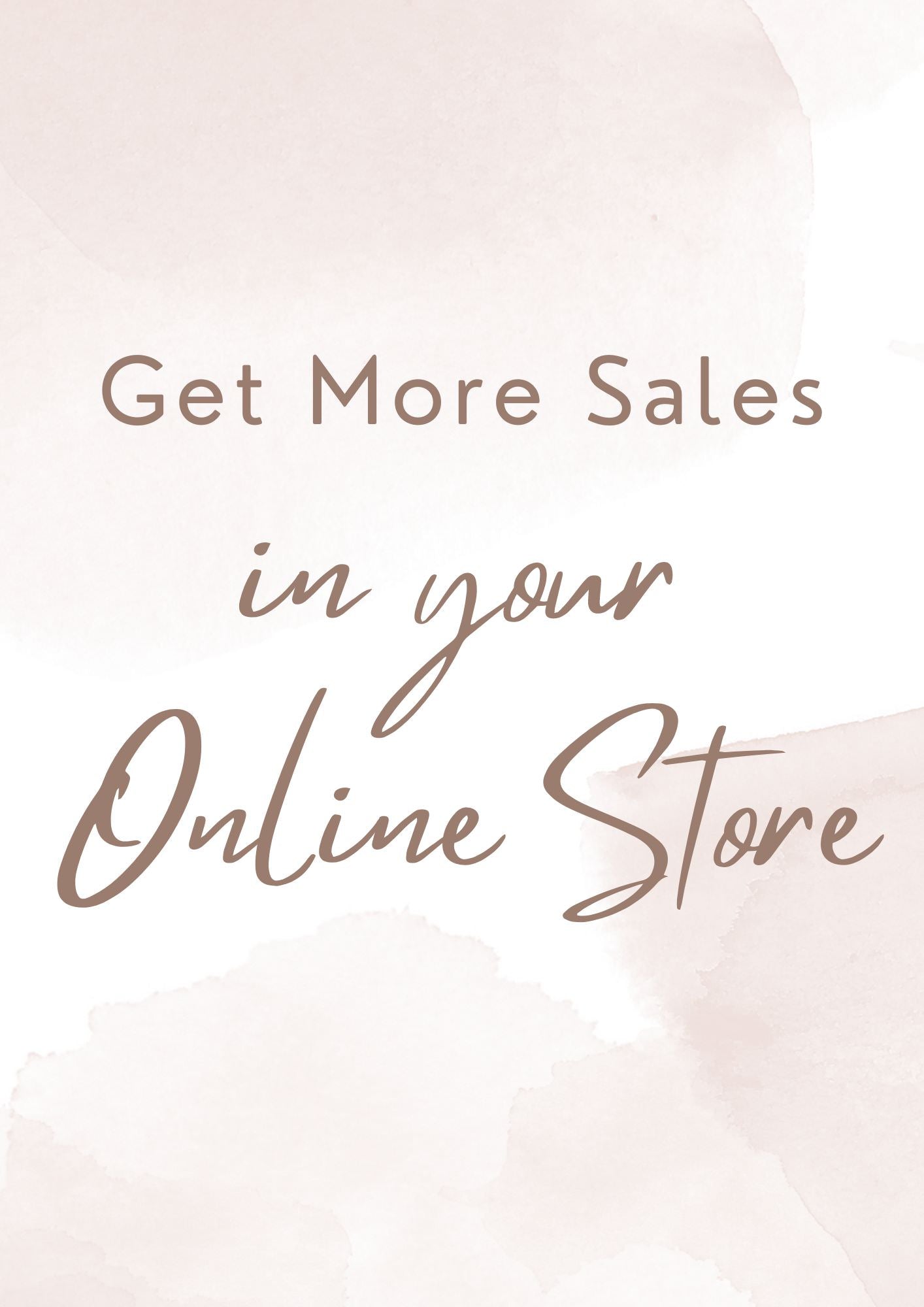 how to get more sales in your online etsy or e-commerce store
