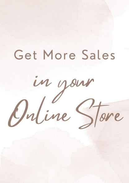 how to get more sales in your online etsy or e-commerce store