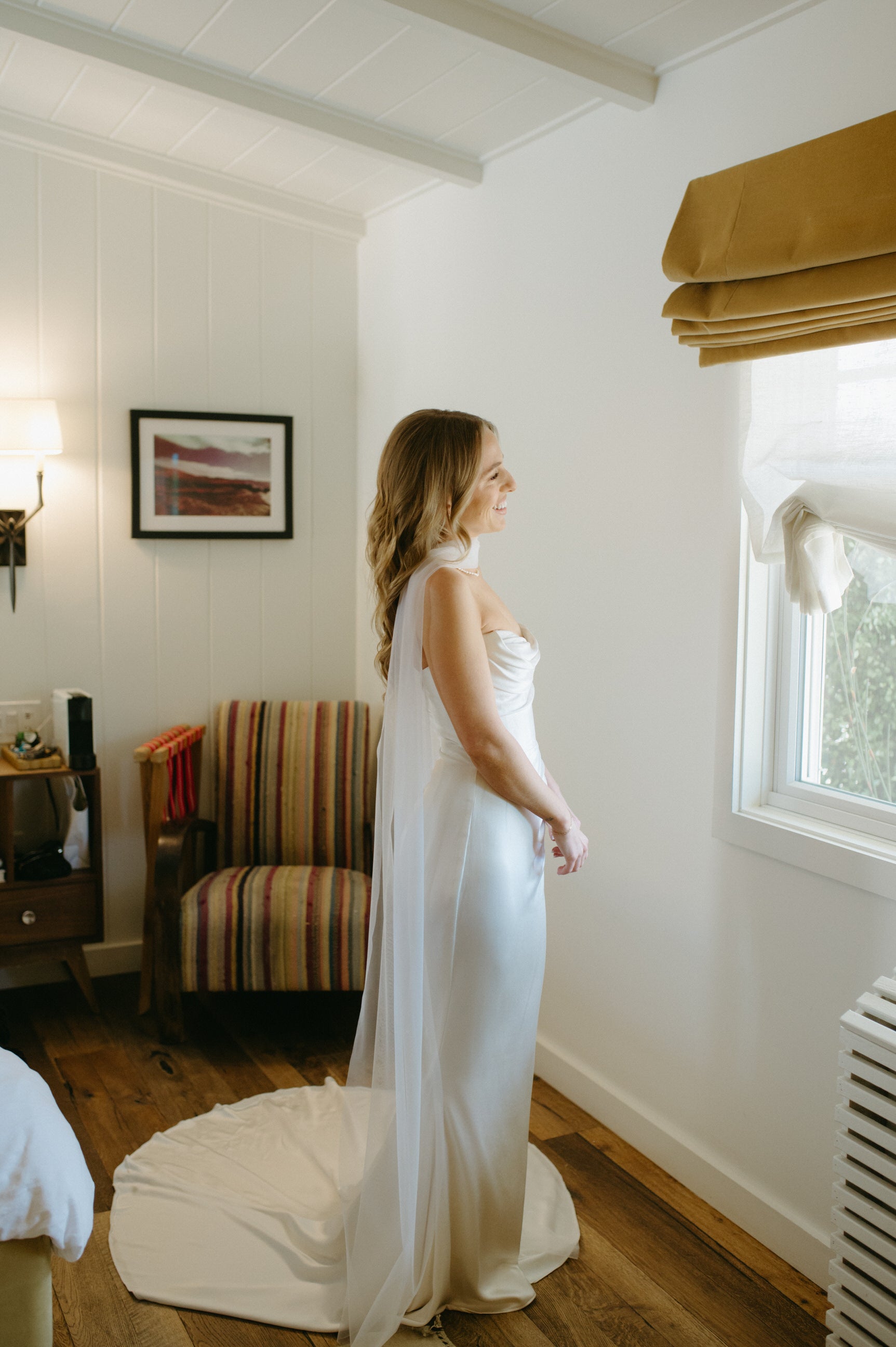 Thin Bridal Scarf + Matching Wedding Veil