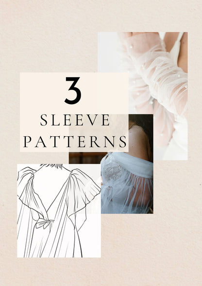 bundle of all sewing patterns for bridal gloves and sleeves