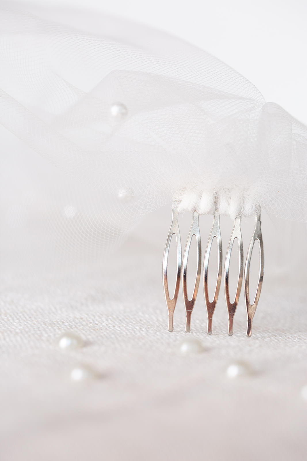 Short Rhinestone Birdcage Veil With Comb