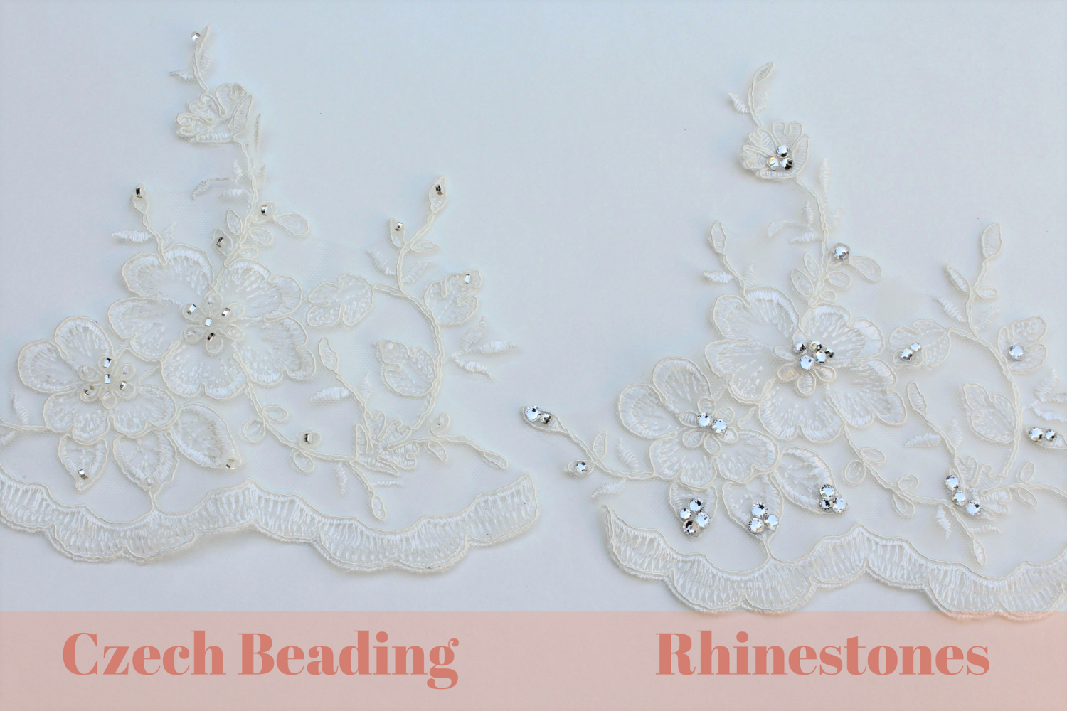 beaded rhinestone lace trim for wedding veils