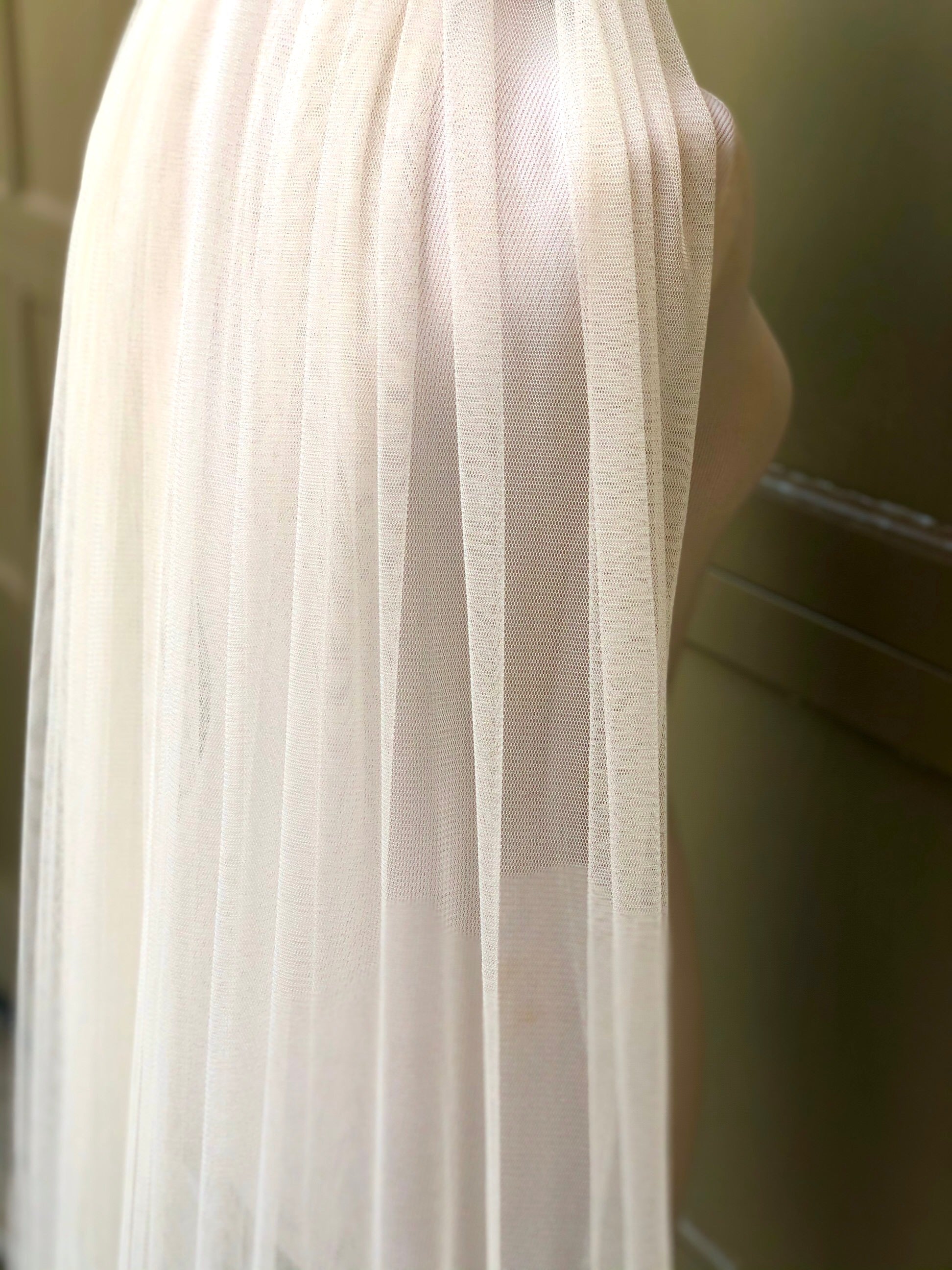one blushing bride English net fabric for veil