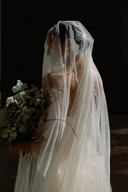 2 layers wedding veil short bridal