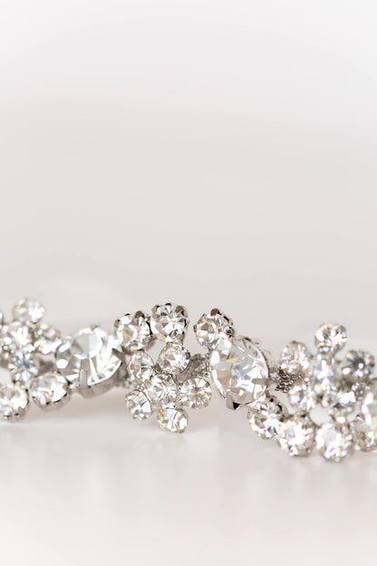 flower diamond chain for bridal headbands