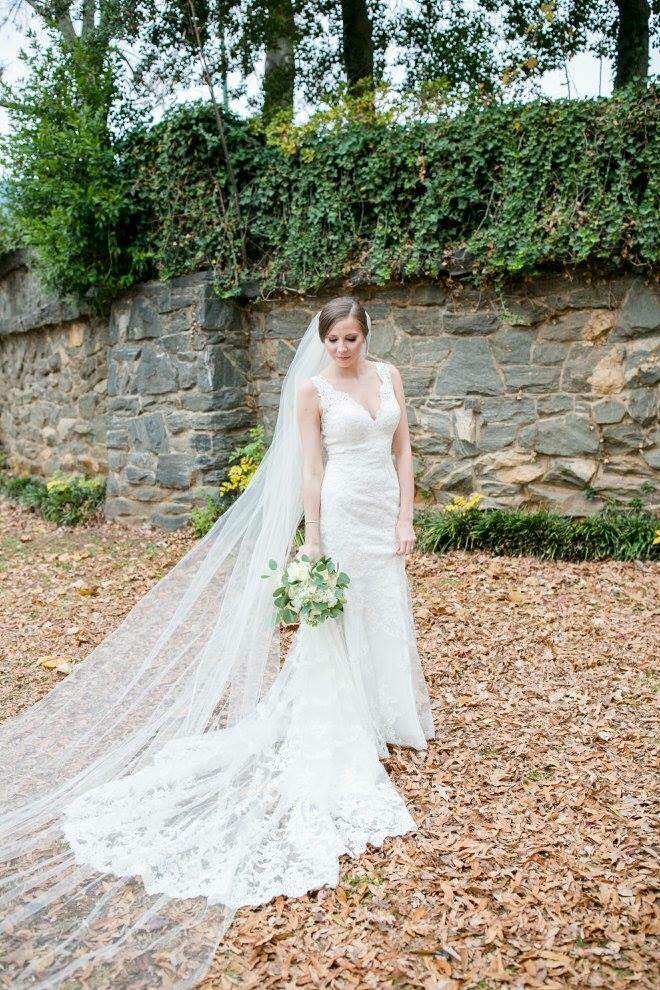 One Blushing Bride Extra Long Royal Wedding Veil, Single Tier Raw Edge Bridal Veil Premium Silk / English / Cathedral 108