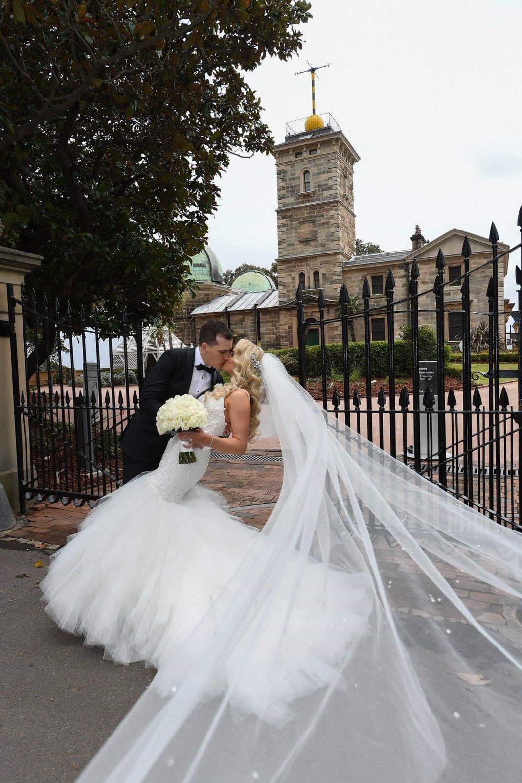 GLAMOUR | Cathedral Wedding Veil with Crystals