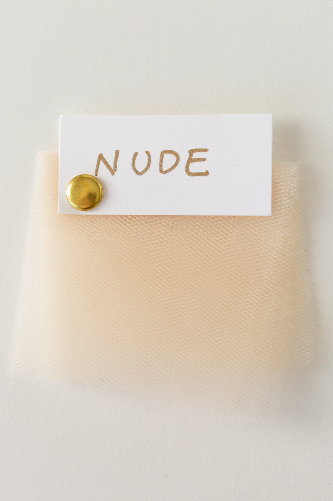 nude beige wedding veil sample