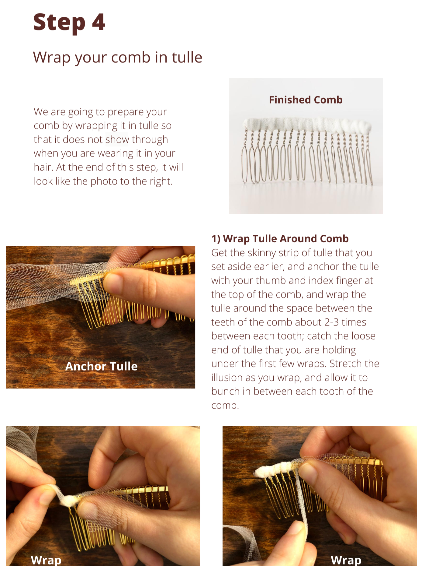 pattern pdf instructions for making your veil